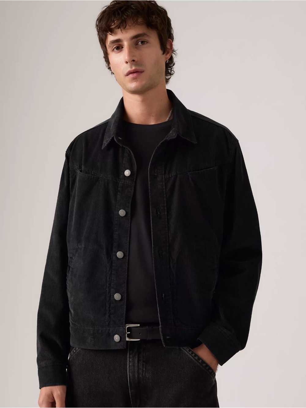Levi Men's Market Miners Corduroy Trucker Jacket